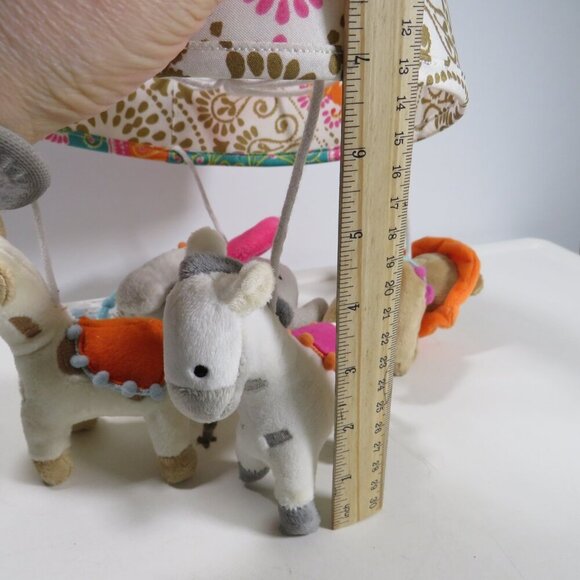 Baby Plush Animal mobile (soft animals Elephant, Lion, Giraffe, Donkey) - Picture 16 of 16